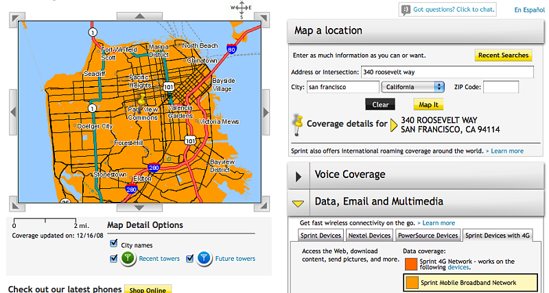 Illustration for article titled SF and Bay Area 3G Data Test: AT&T, Sprint and Verizon